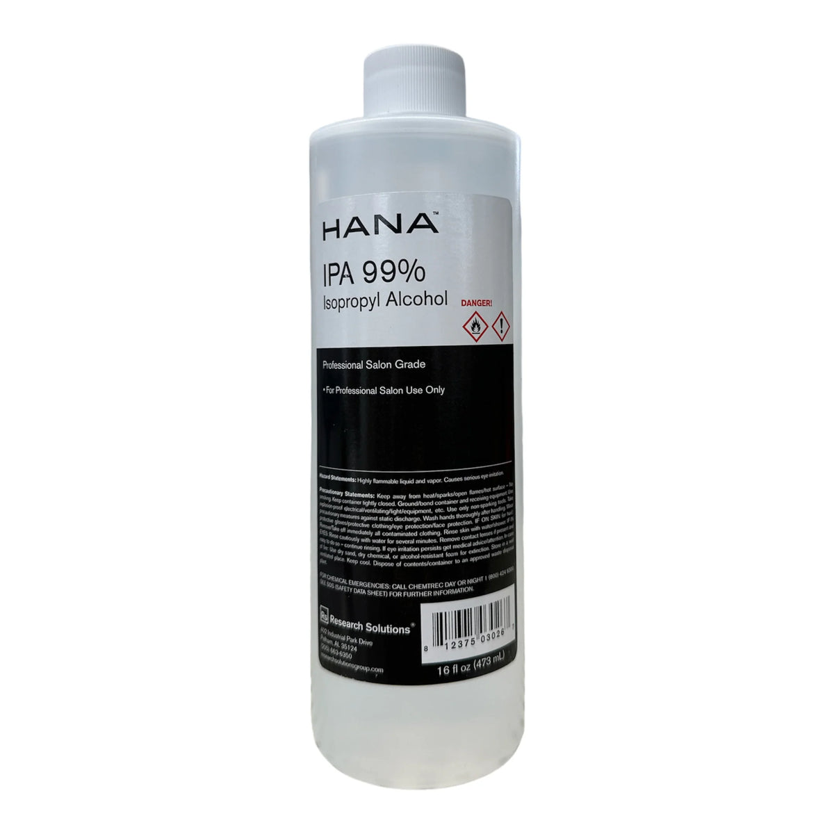 HANA 99% ISOPROPYL ALCOHOL 16OZ