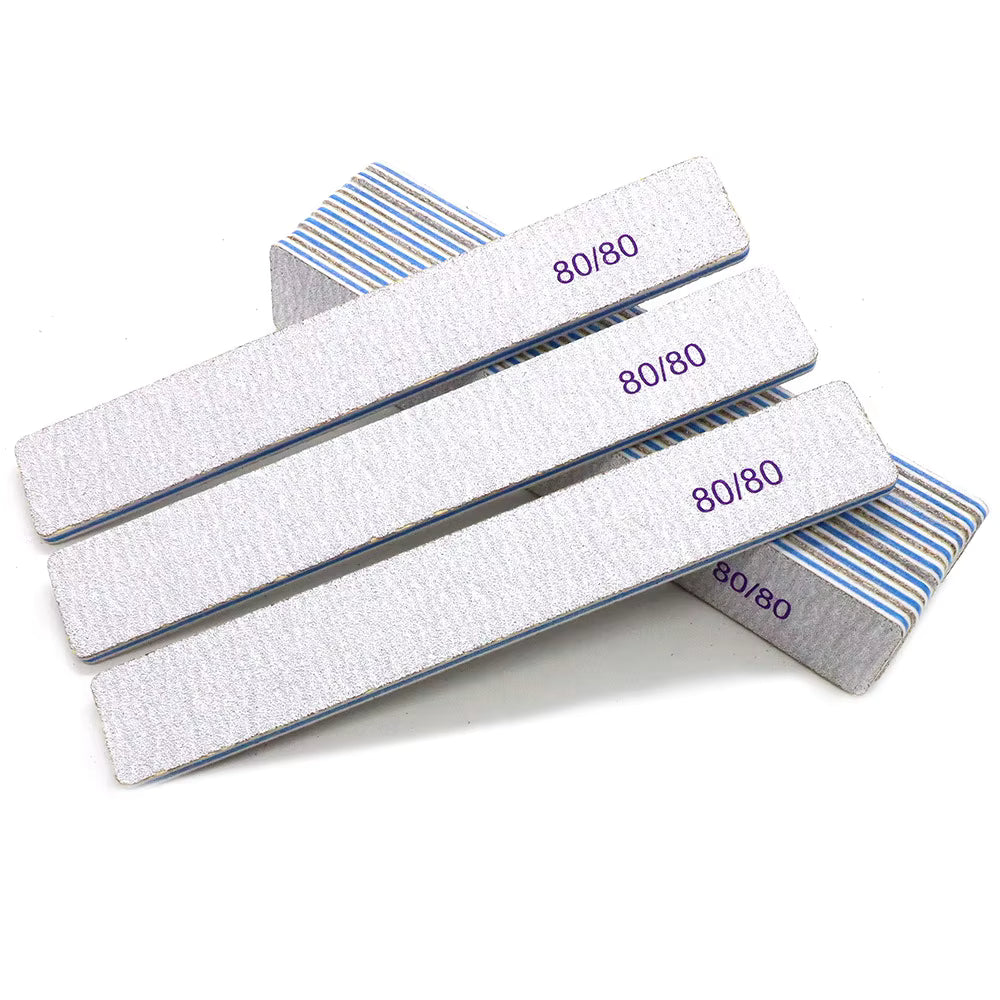 NAIL FILES SQUARE 80/80 25 PACK