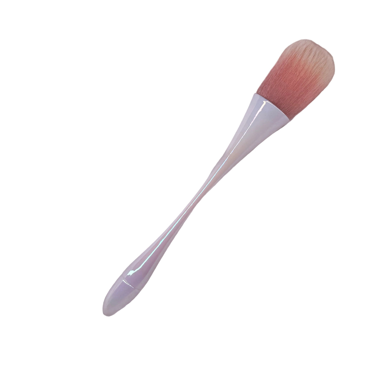 NAIL DUSTING BRUSH WHITE&PNK