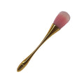 NAIL DUSTING BRUSH GOLD&PNK