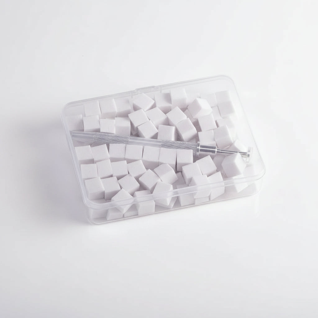 NAIL SPONGES WITH TOOL 100 PCS