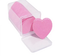 HEART SHAPED LINT FREE WIPES 200 PCS