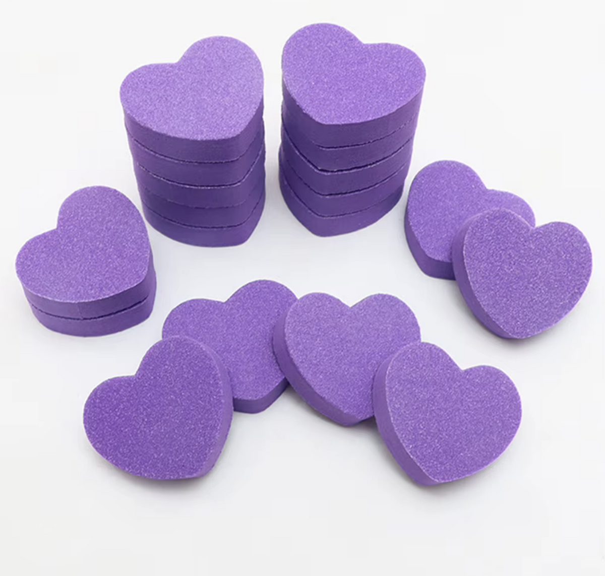 HEART SHAPED MINI BUFFERS 1 PC