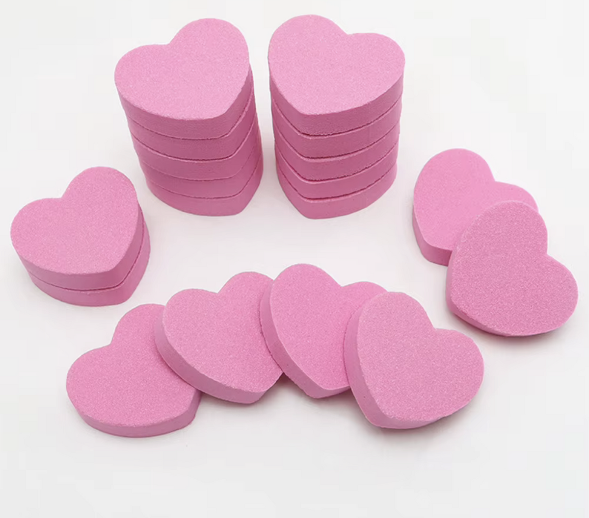 HEART SHAPED MINI BUFFERS 1 PC