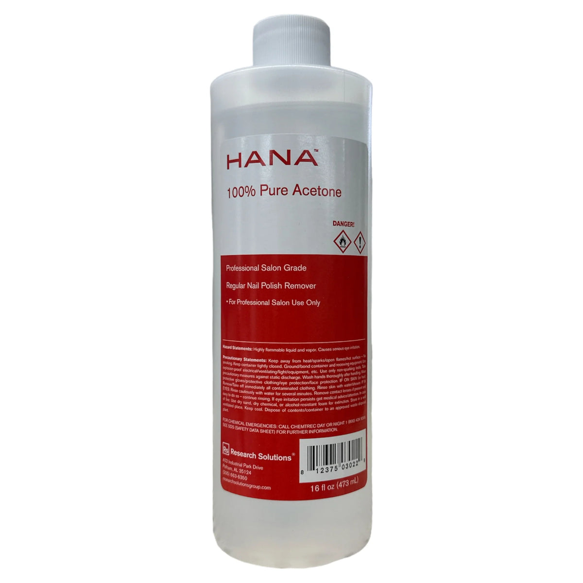 HANA PURE ACETONE 16OZ