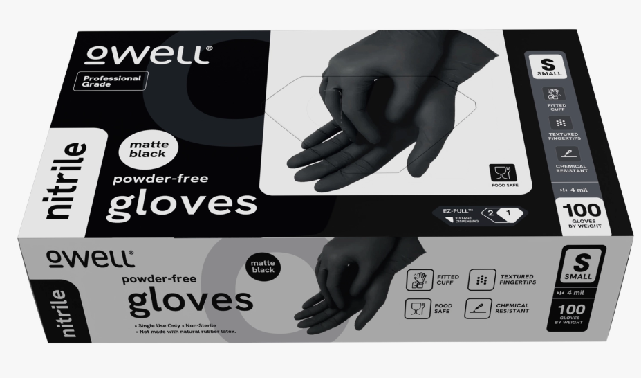 NITRILE POWDER FREE GLOVES 100 PCS SMALL